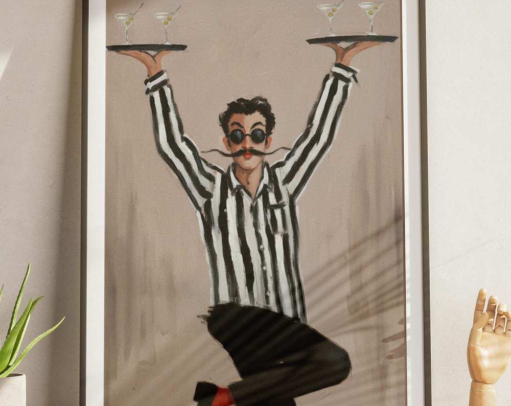 Expressive Fashion Illustration Digital Download