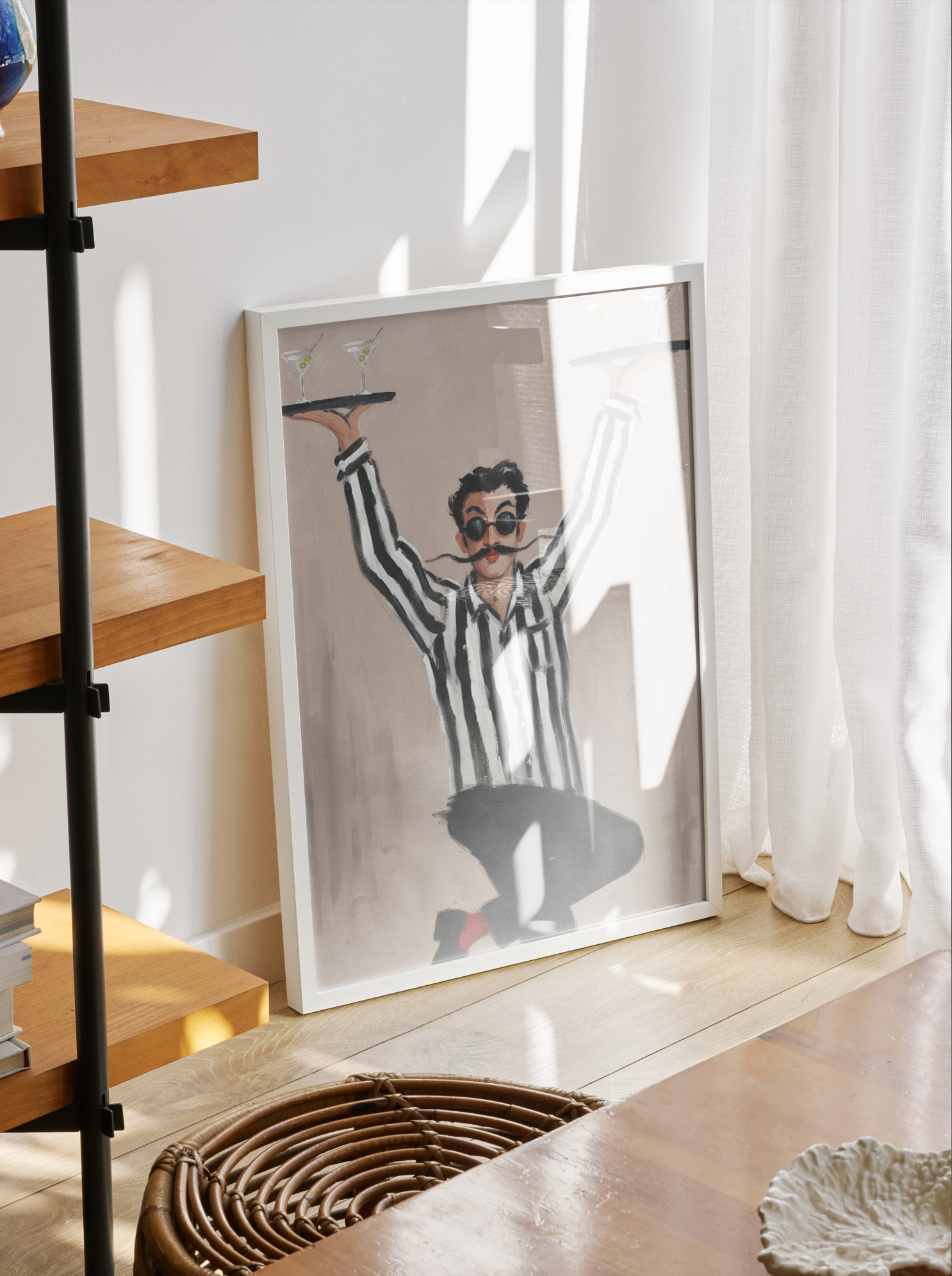 The Waiter – Retro Bar Print